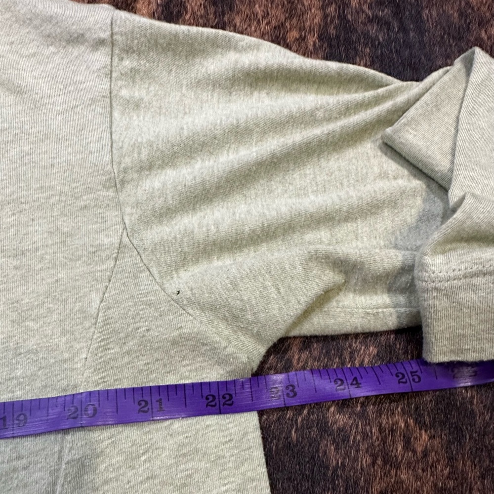 Size Medium Pure Jill cowl-neck seamed tunic pale green with drawstring - Picture 7 of 8